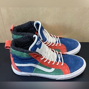Vans Sk8-Hi 46 MTE DX Fairway Orange Blue Green White Sneakers Men’s Size 11